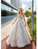 Luxurious Sparkling Strapless Sweetheart Neck Wedding Dress